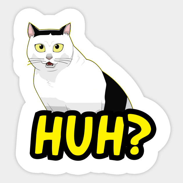 HUH? Cat Meme Sticker by The Official Huh Cat Store